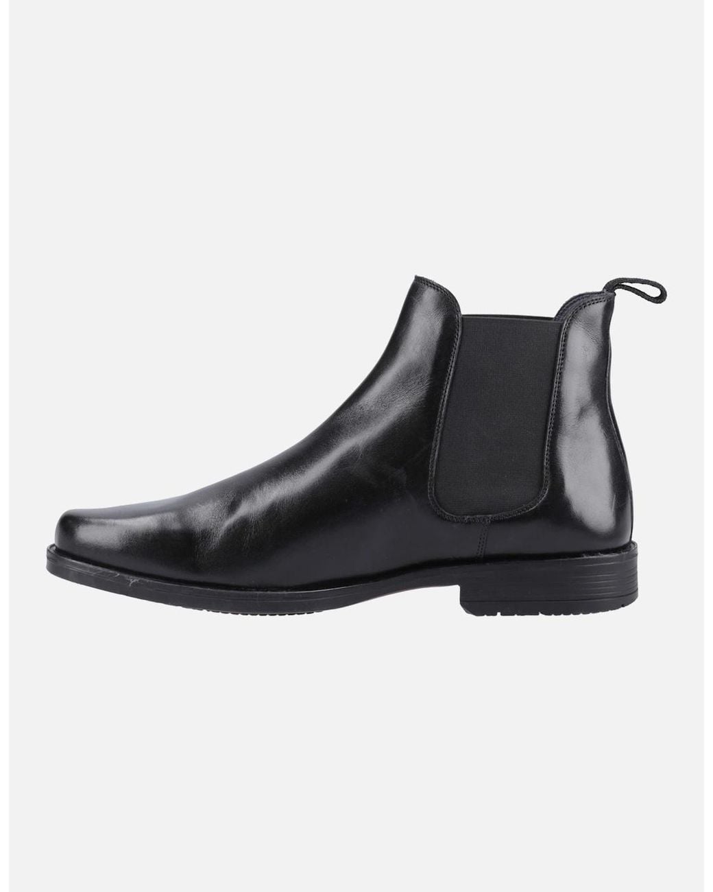 Hush Puppies Black Brennan Leather Boots for men