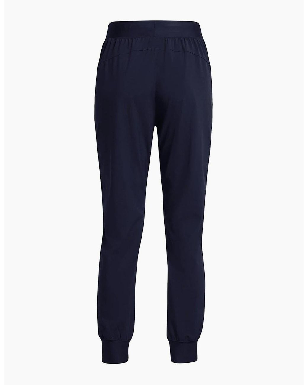 Under Armour Blue Rise Solid Patterned High Rise Track Pants