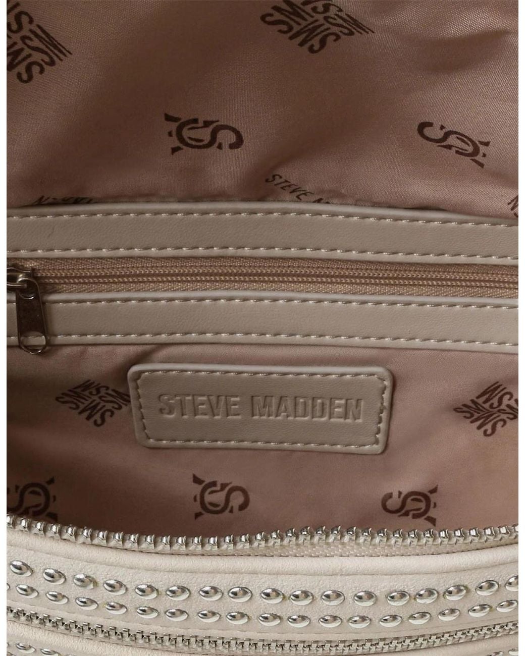 Steve Madden White Cross Body Crescent Shape Fanny Pack