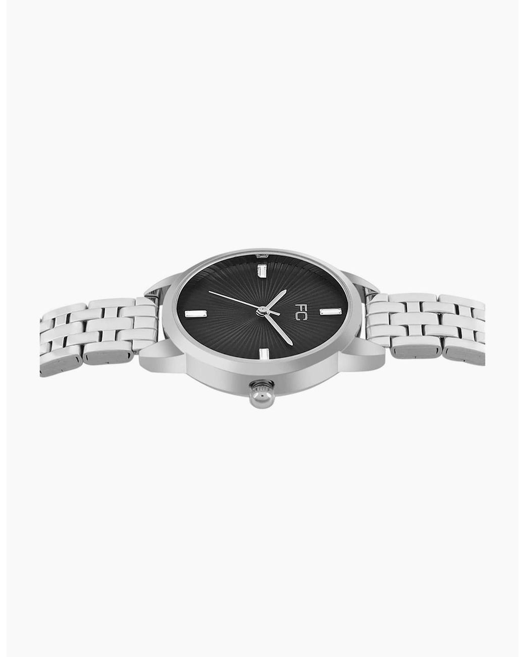 French Connection Gray Connection Case Round Shape Strap Quartz Watch