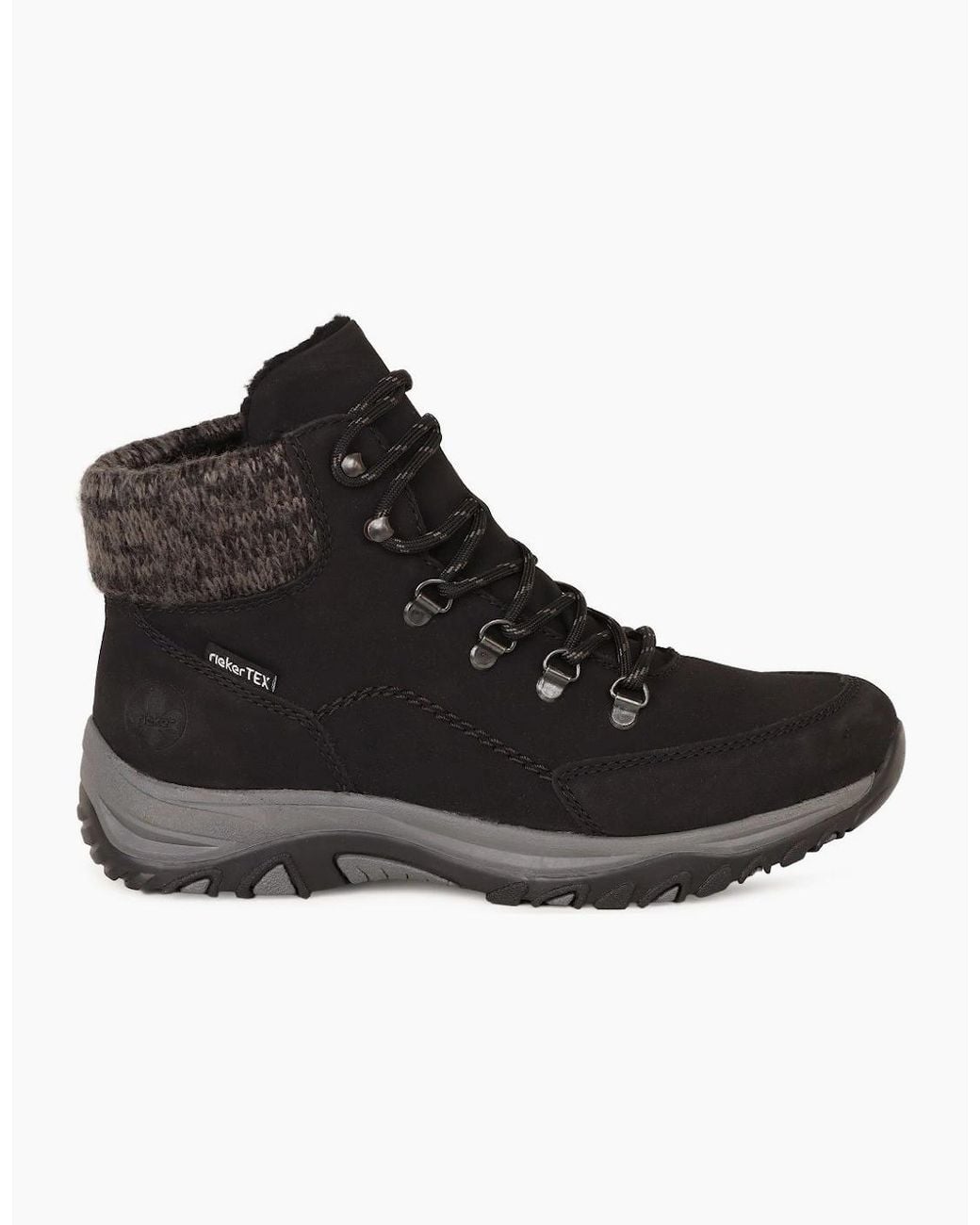 Rieker Black Snowdon Ankle Boots