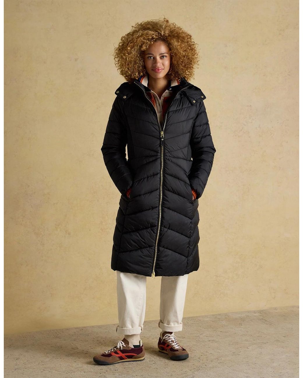 Joules Blue Pembury Coat Longline Jackets