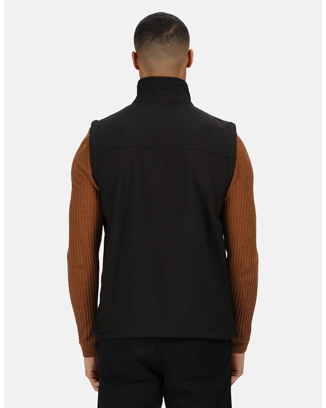 Regatta Black Professional Softshell Body Warmer for men