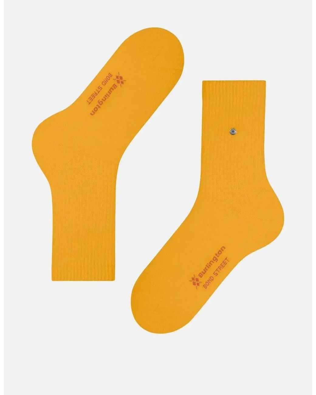 Burlington Orange Bond Street Socks Sun Ray