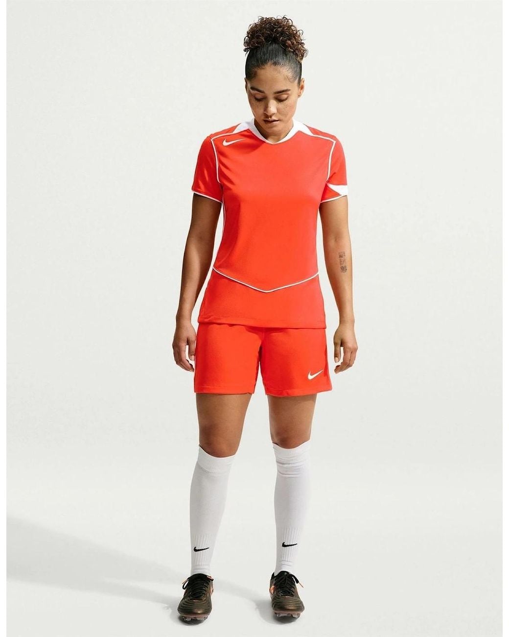 Nike Red Crew Neck Short Sleeve Regular Fit Jersey T-Shirt