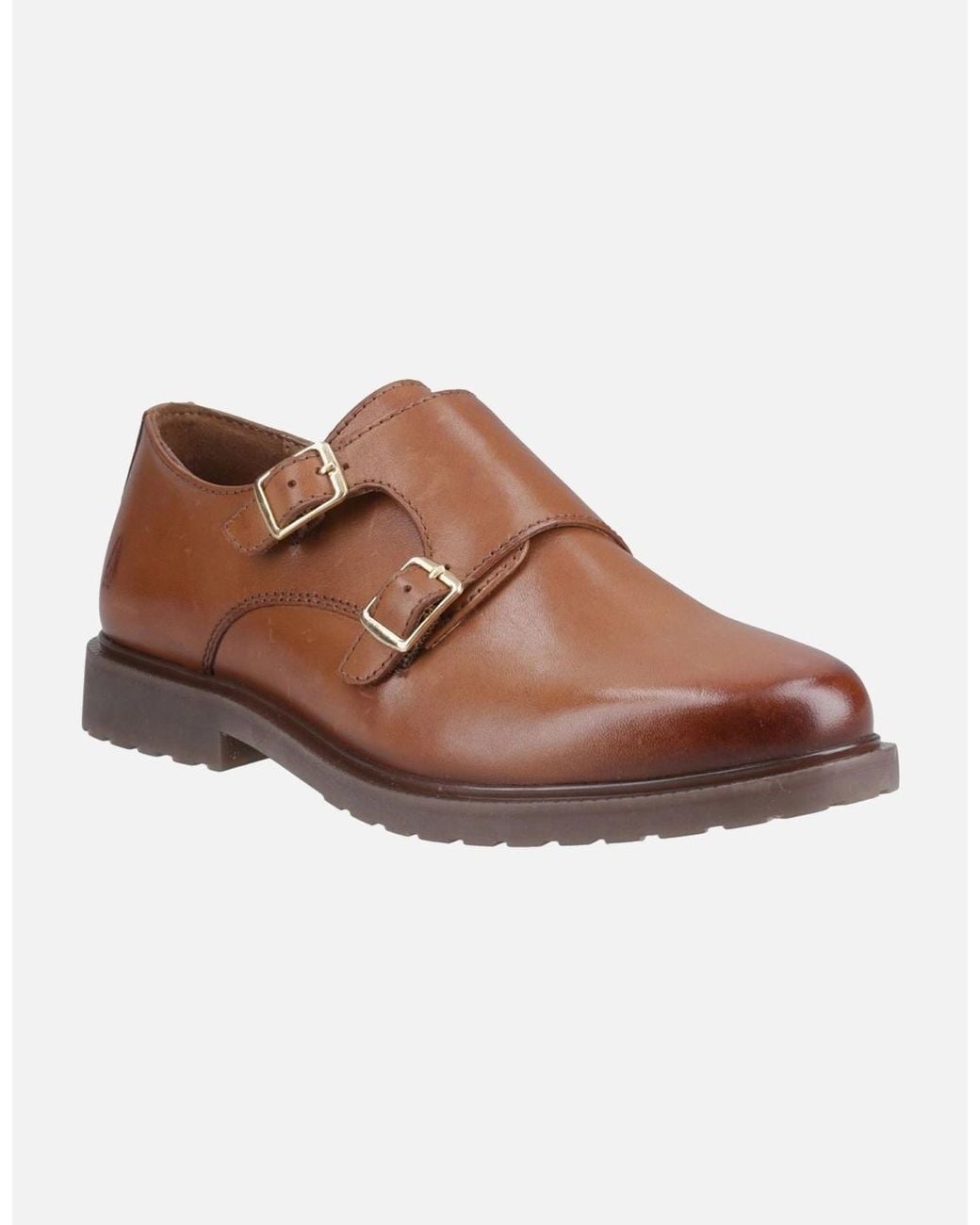 Hush Puppies Brown Verity Leather Tan Shoes