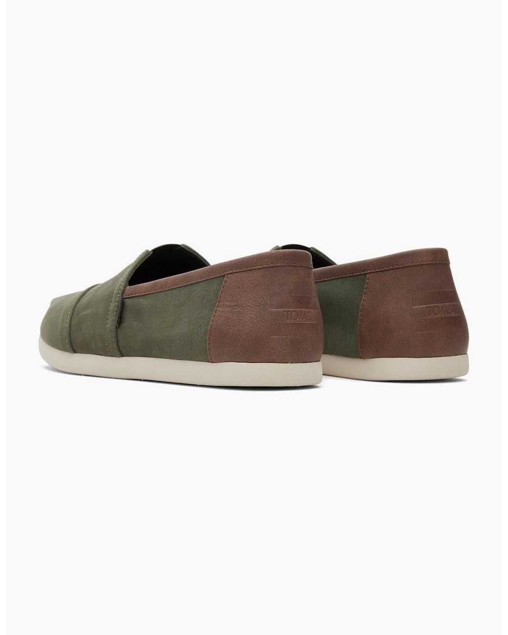 TOMS Green Alpargata Classic Slip On Shoes for men