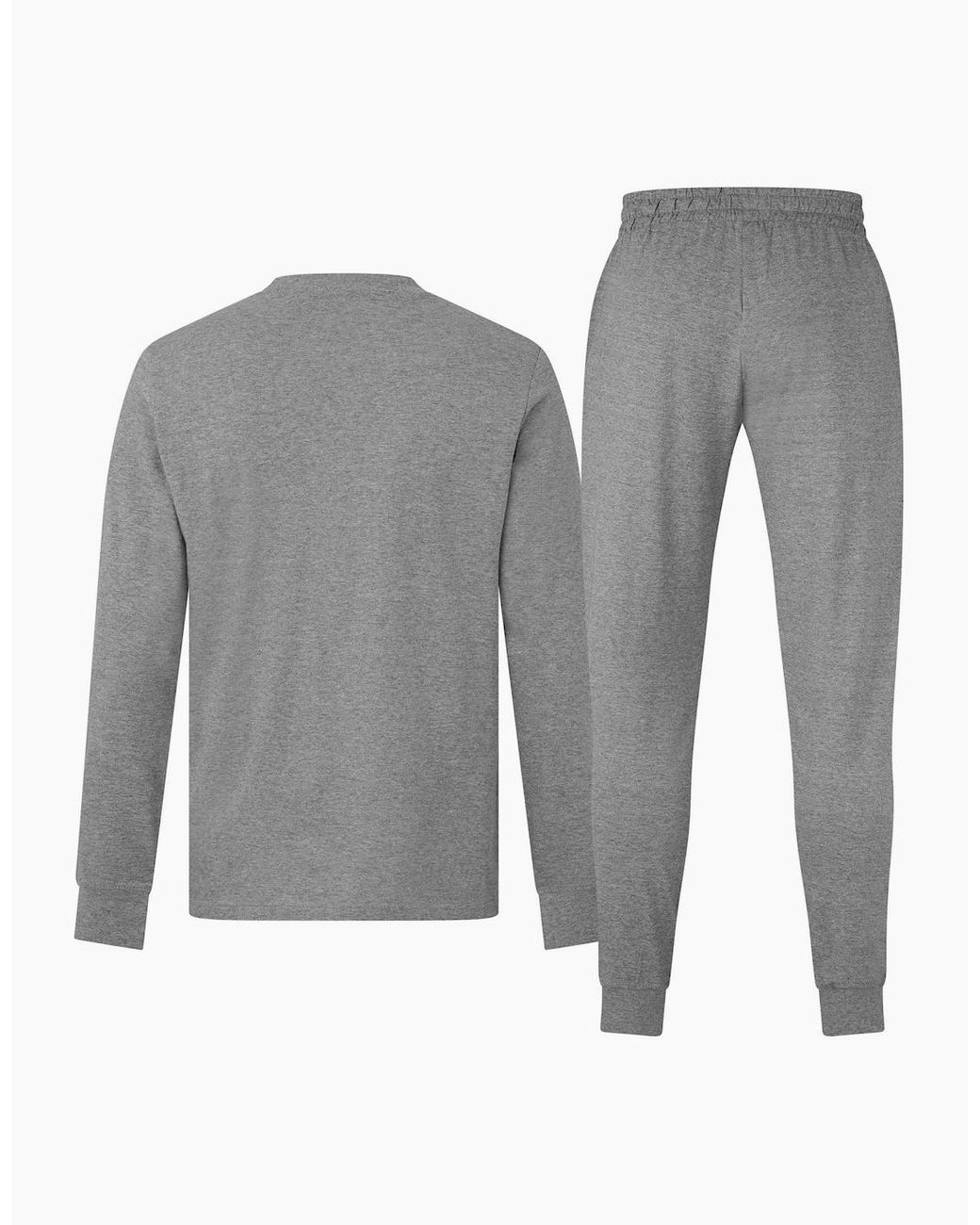 PUMA Gray Leisurewear Long Fleece Full Tracksuit for men