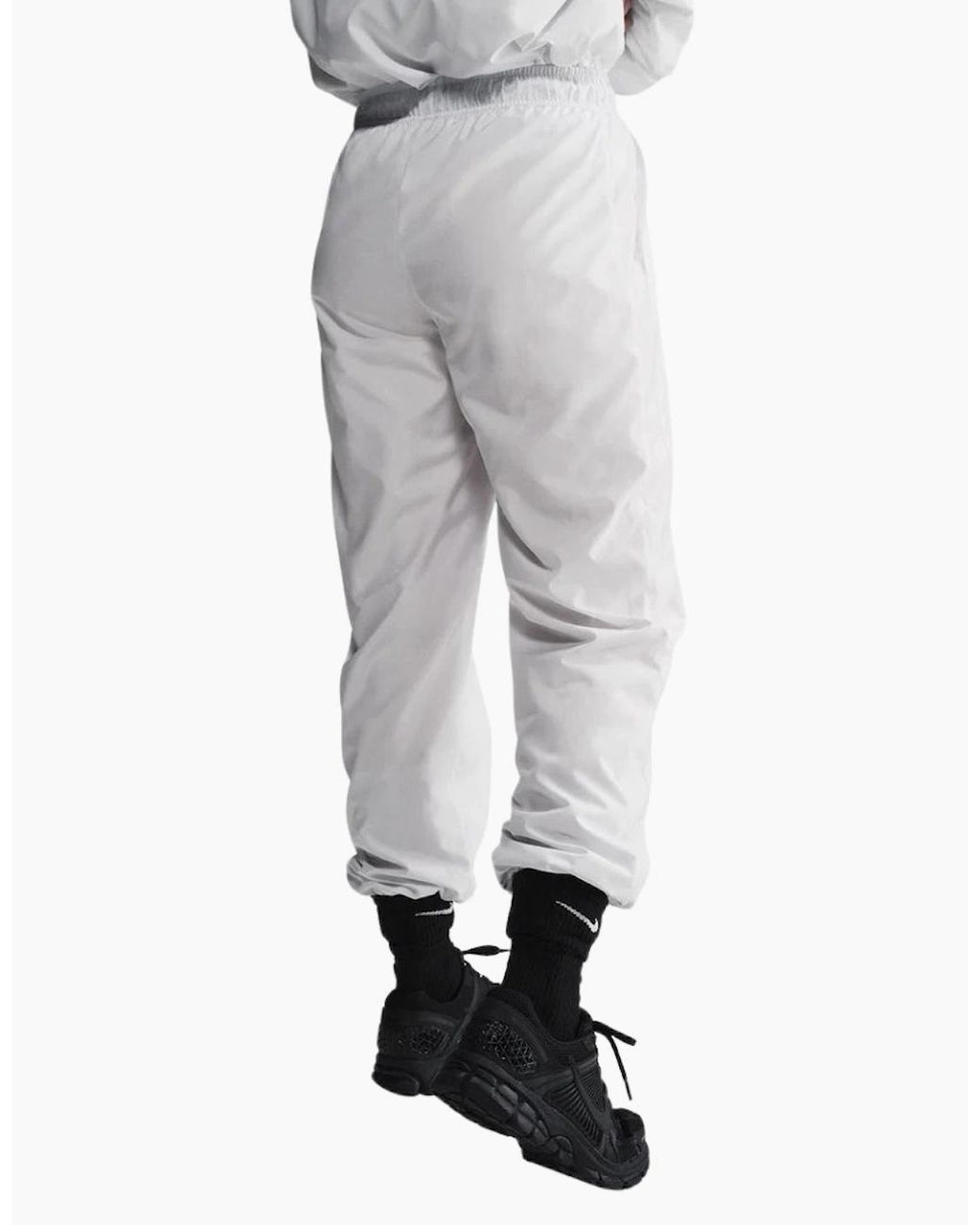 Nike White Sportswear Classic Woven Mid-Rise Loose Joggers