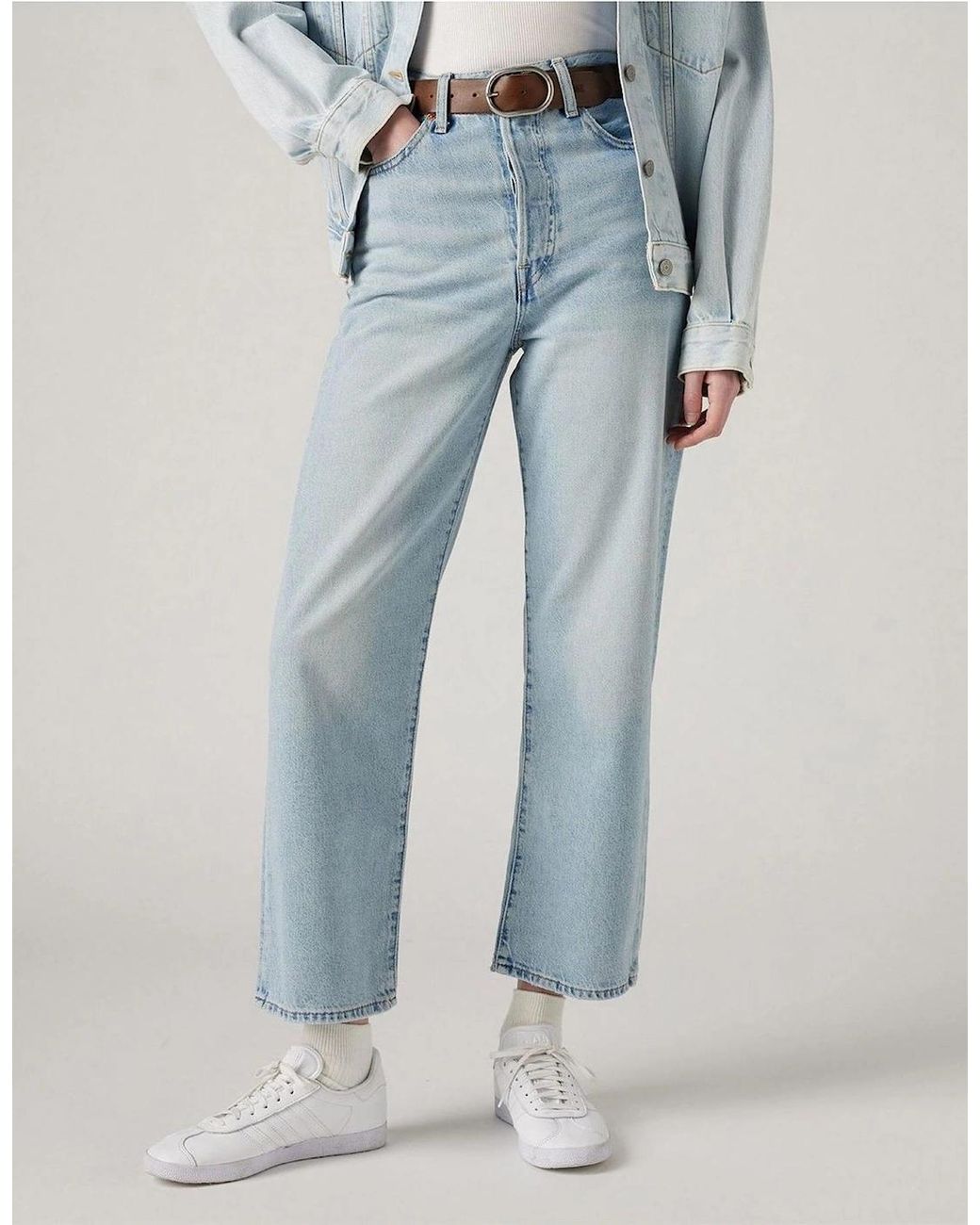 Levi's Blue Levi's Ribcage High Rise Ankle Jeans