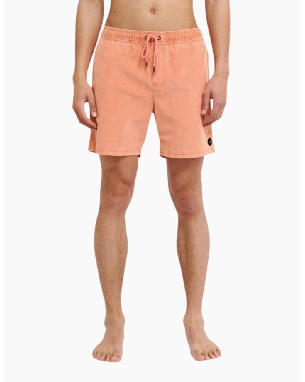 RVCA Orange Escape Elastic Cord Ii Shorts for men