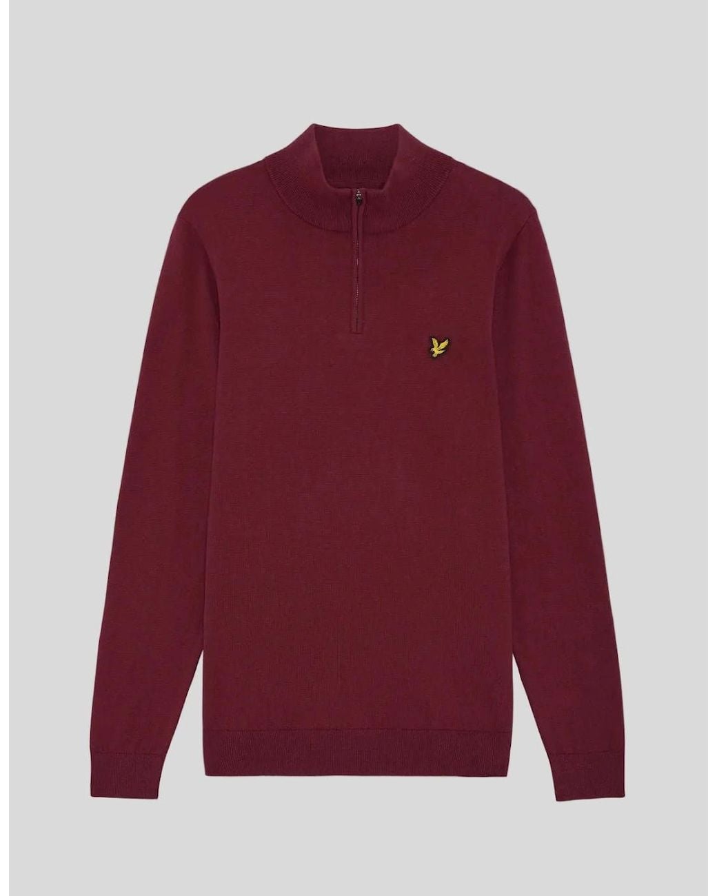 Lyle & Scott Red Performance 1/4 Zip Jumper for men