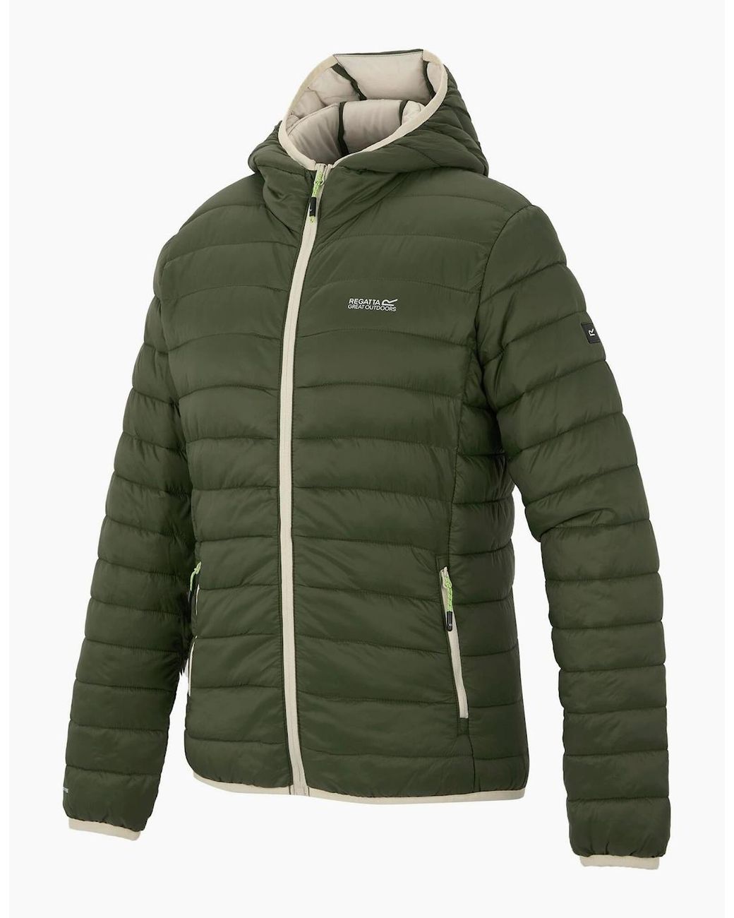 Regatta Green Ladies Marizion Hooded Padded Jacket