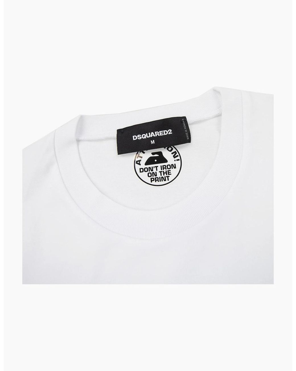DSquared² White Sweat And Tears Cool Fit Tee for men