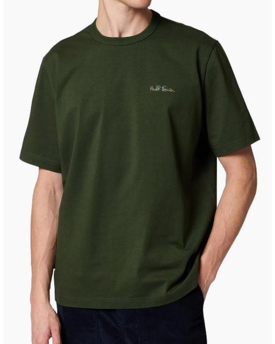 Paul Smith Green Ps Oversized Embroidered Ps T-Shirt 38A for men