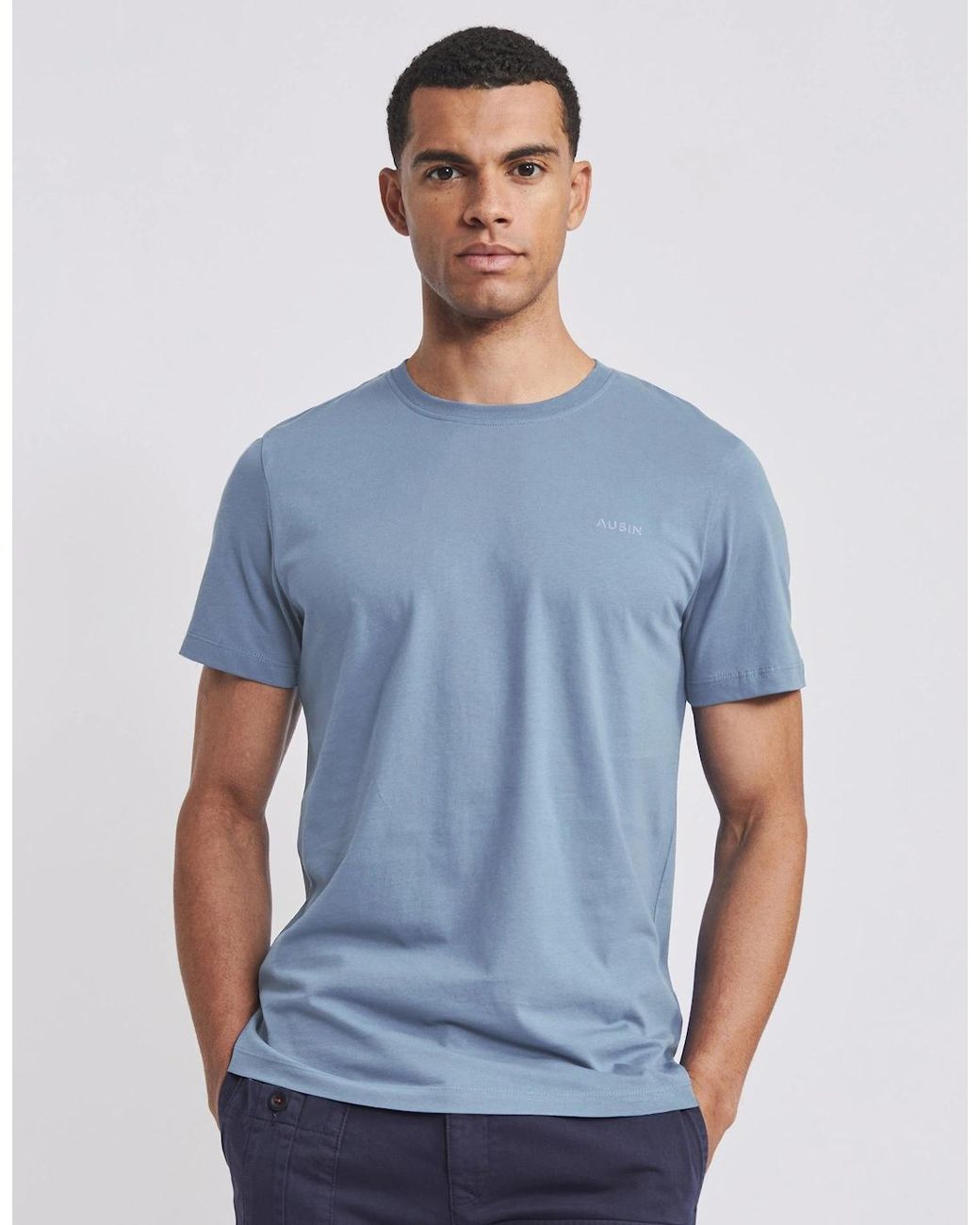 aubi Blue Askern T-Shirt for men