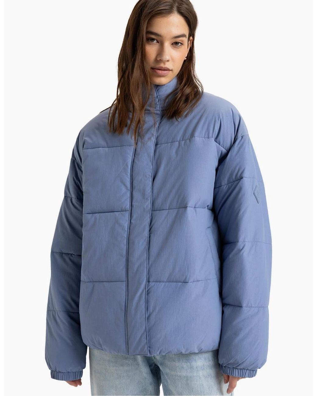 Roxy Blue Sweetest Road Puffer Jacket