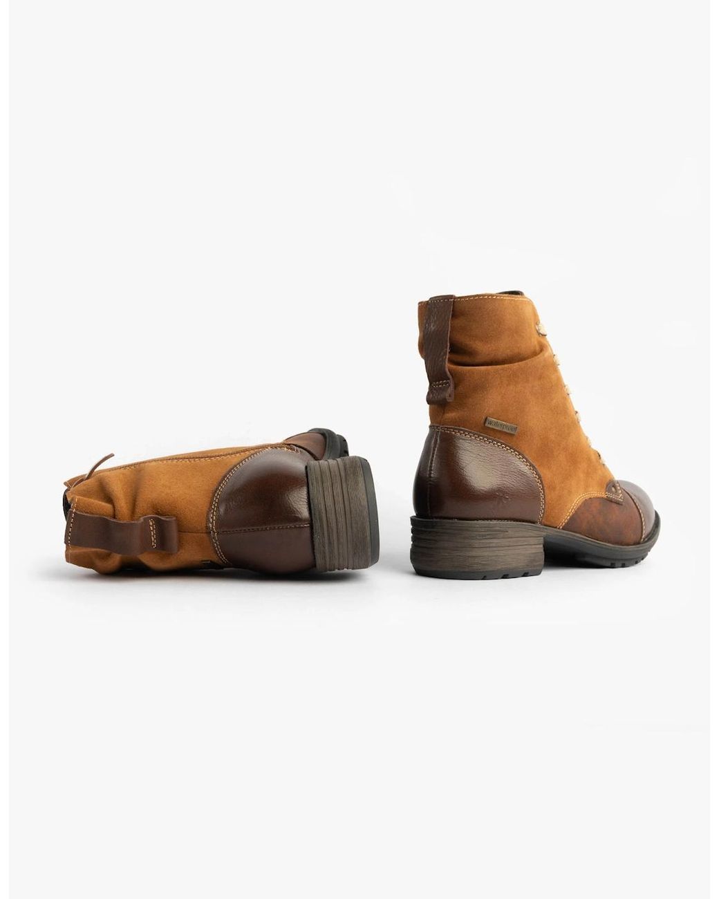 Josef Seibel Brown Susie 03 Ankle Boots Camel Combi