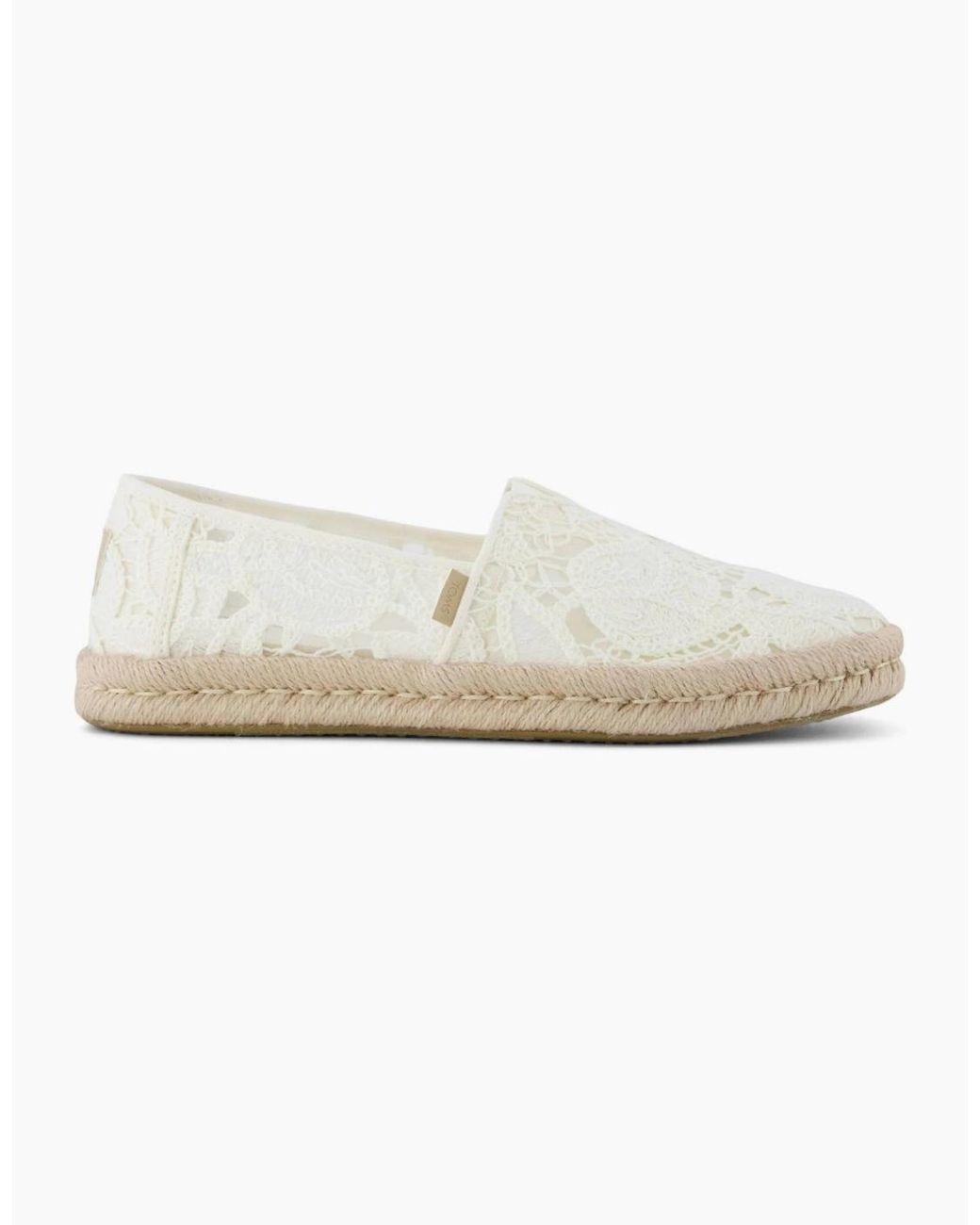 TOMS White Alpargata Rope 2.0 Slip On Shoes