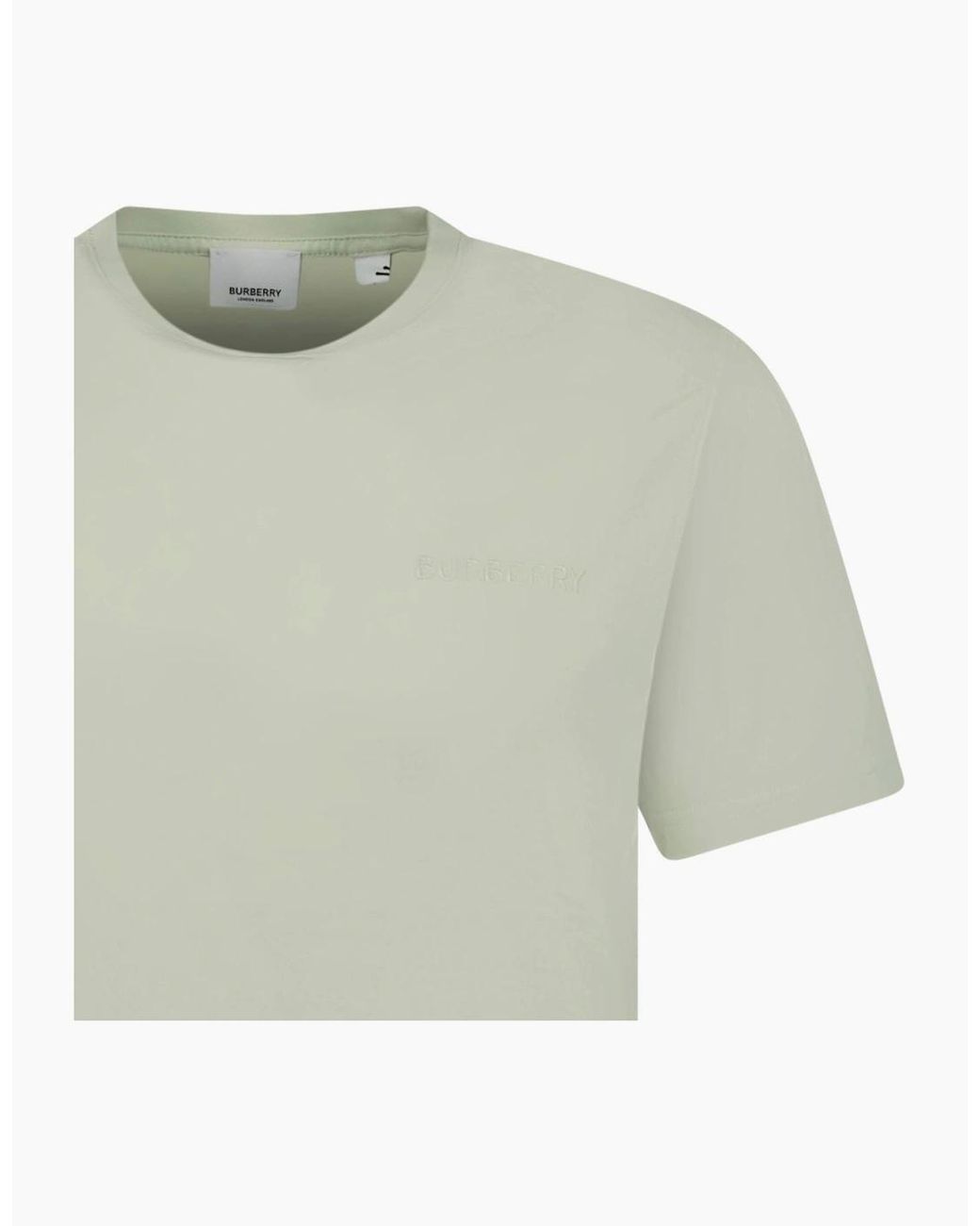 Burberry Green 'Jenson' Crew Neck Logo T-Shirt Light for men
