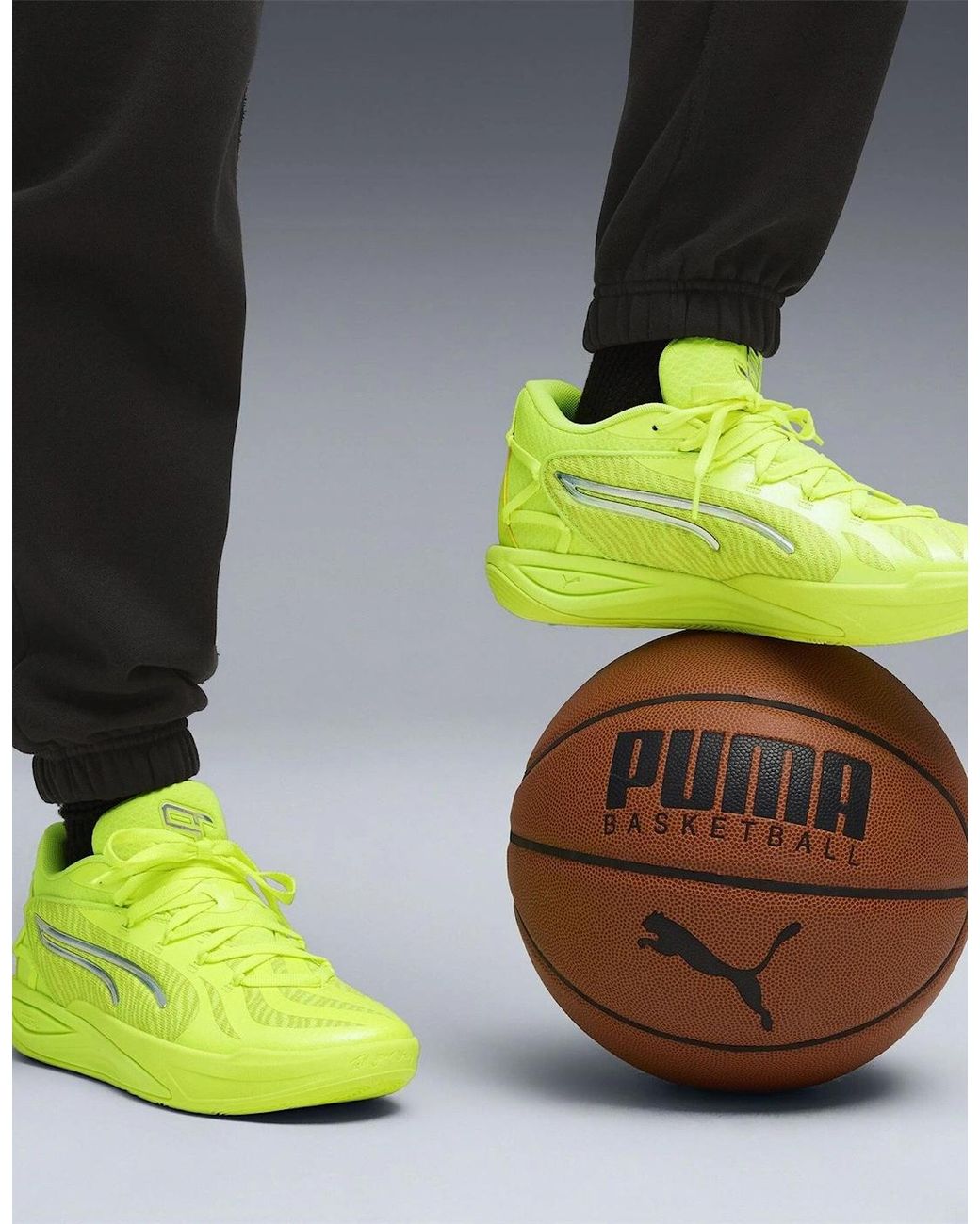 PUMA Yellow Stewie 4 Flawless Basketball Trainers