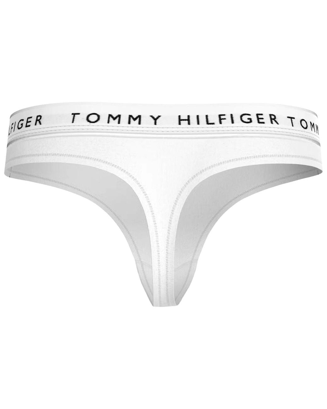 Tommy Hilfiger White Heritage Cotton Thong
