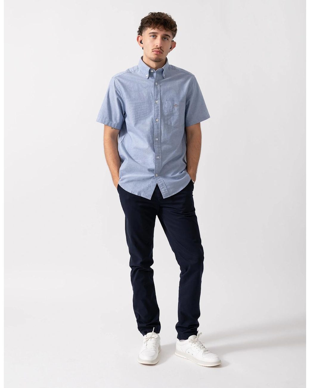 Gant Blue Slim Fit Classic Chinos for men