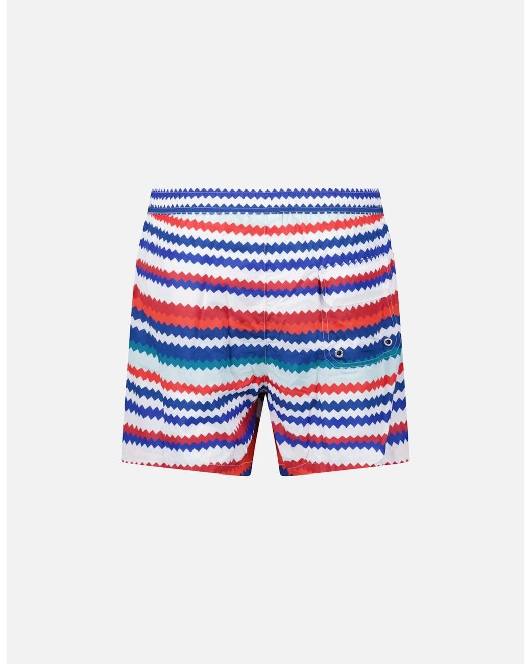Missoni Blue Zig Zag Swim Shorts for men