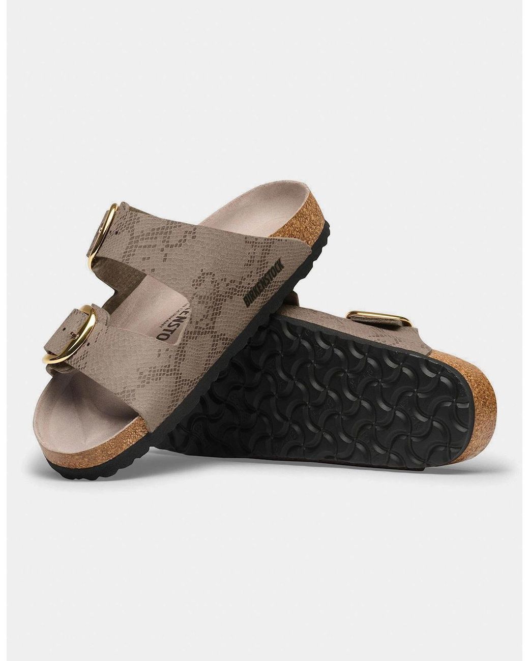 Birkenstock Arizona Brown Big Buckle Synthetics Sandals