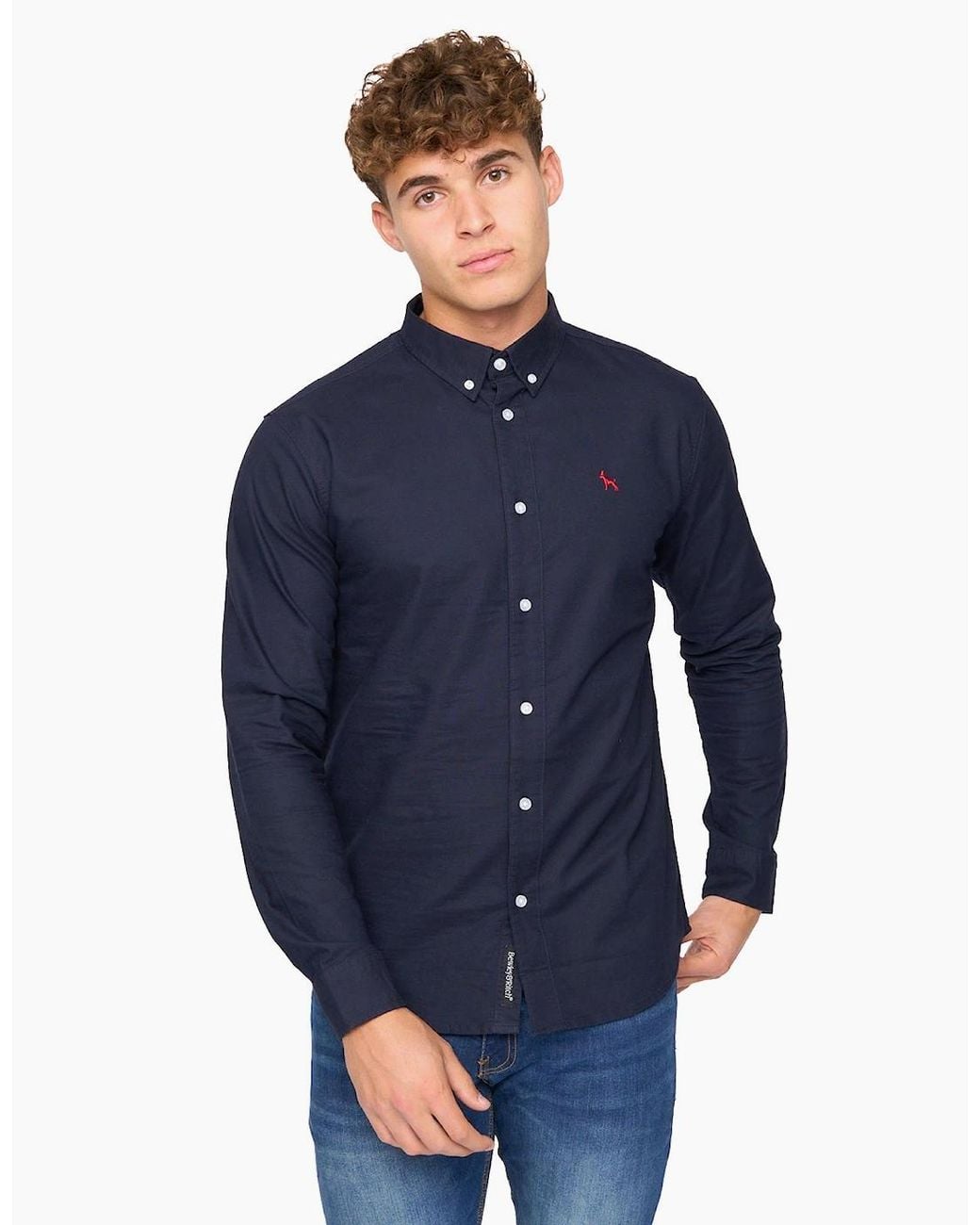 Bewley & Ritch Blue Bewley & Ritch Chatmen Slim Fit Shirt Dark for men