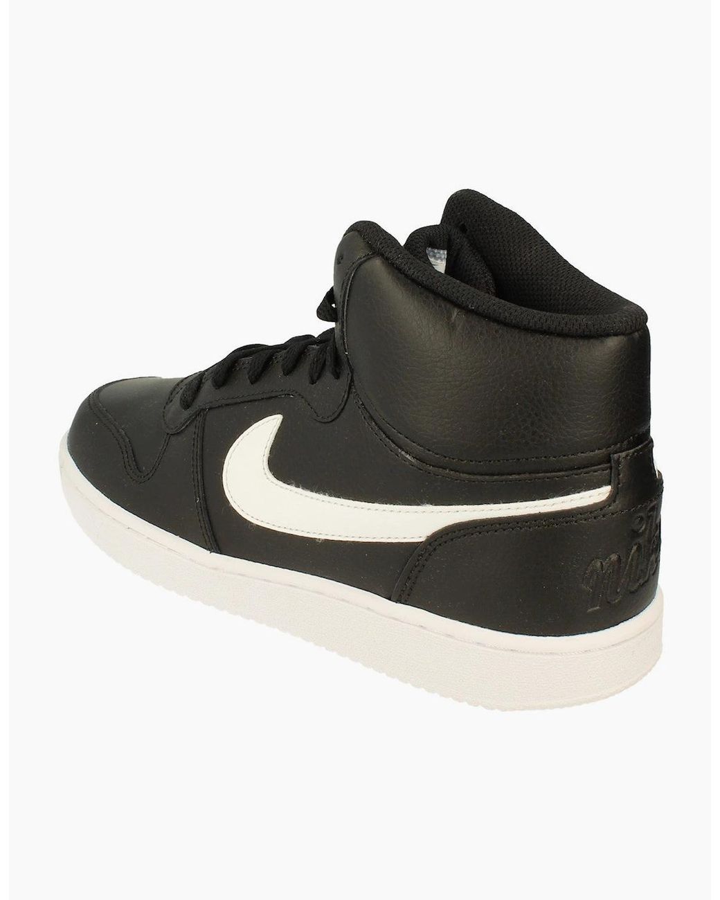 Nike Black Ebernon Mid Trainers Aq1773 002 for men
