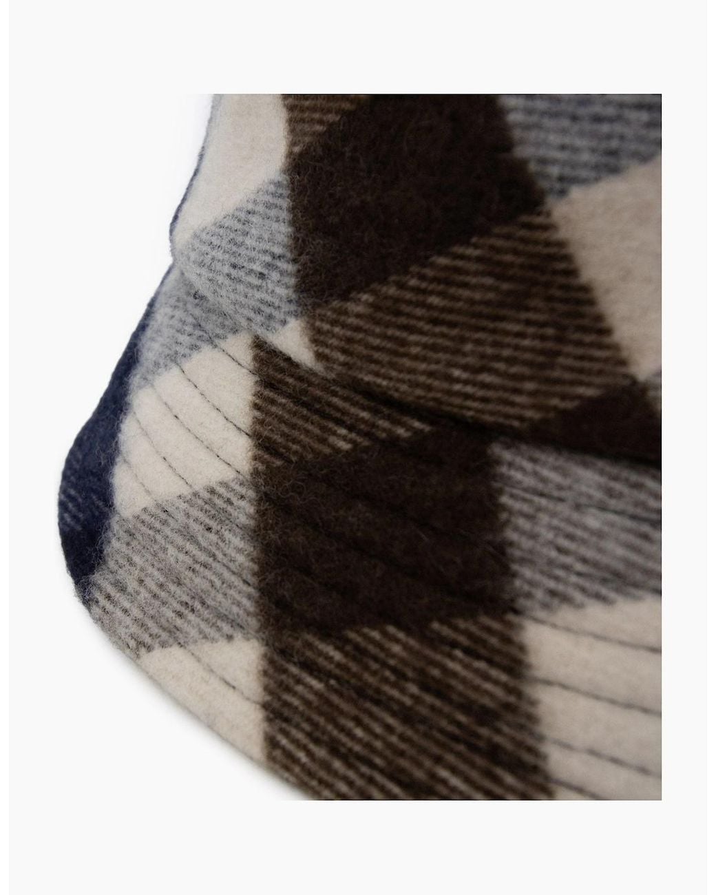 Aquascutum Multicolor Water Repellent Club Check Bucket Hat 30 for men