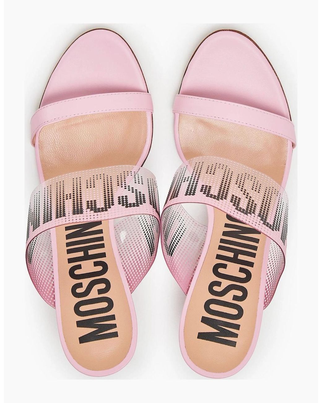 Moschino Pink Heeled Mules