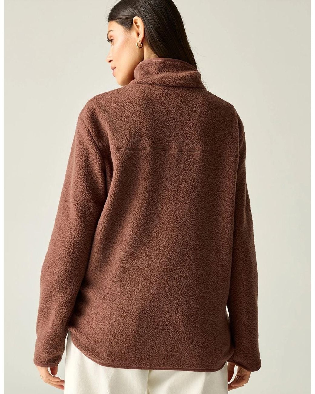 Regatta Red Ladies Frankie Borg Half Zip Fleece