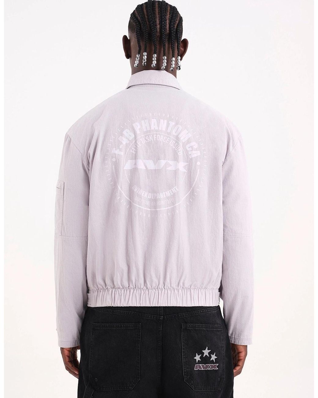AVX White Mach Bomber for men