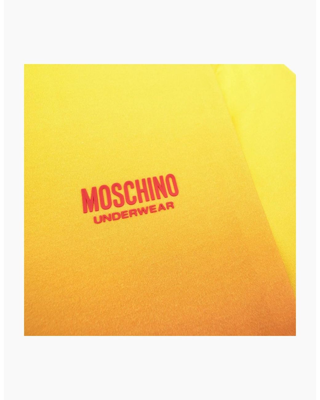 Moschino Yellow Underwear Logo Tape Lounge T Shirt for men