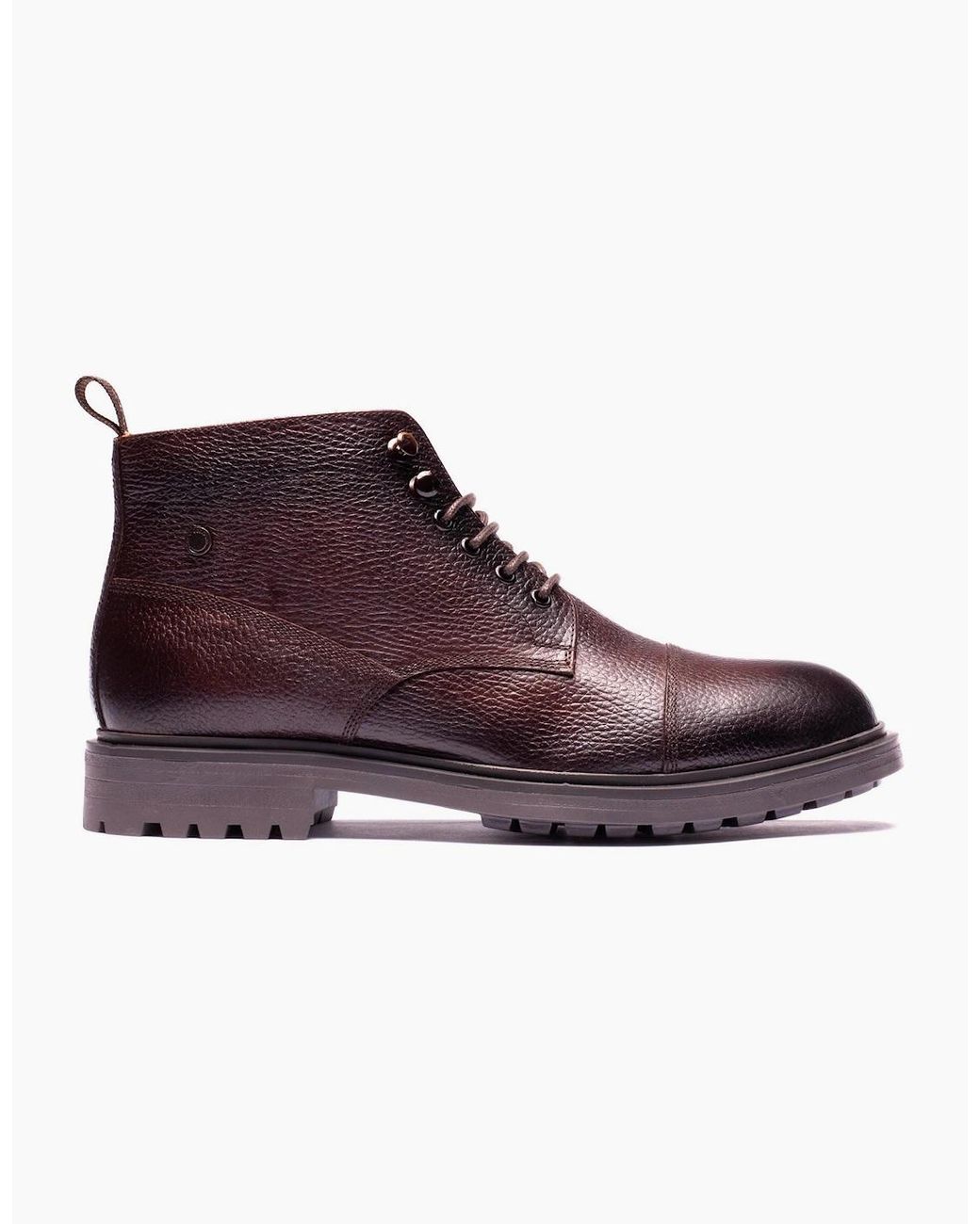 Base London Purple London Mercer Leather Ankle Boots for men