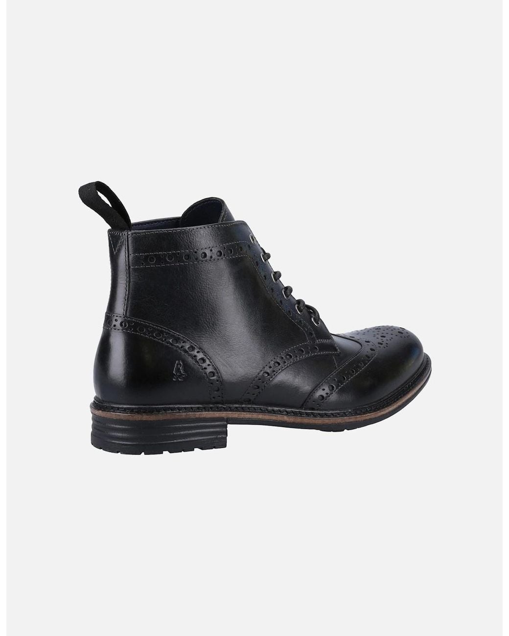 Hush Puppies Black Joshua Brogue Boot for men