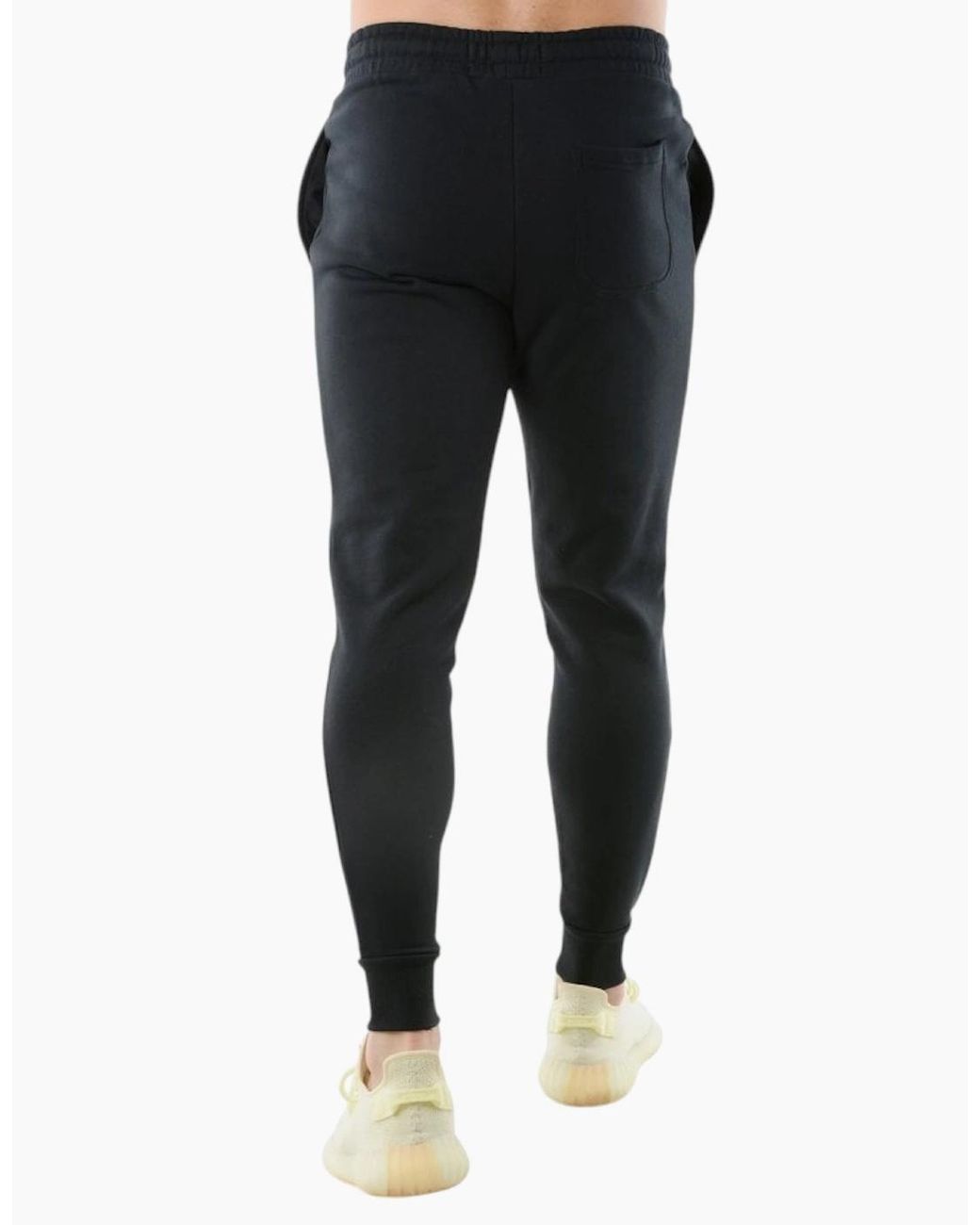 Lyle & Scott Black Lyle & Scott Fleece Joggers Casual Skinny Fit Gym Bottom Workout Sweatpants for men