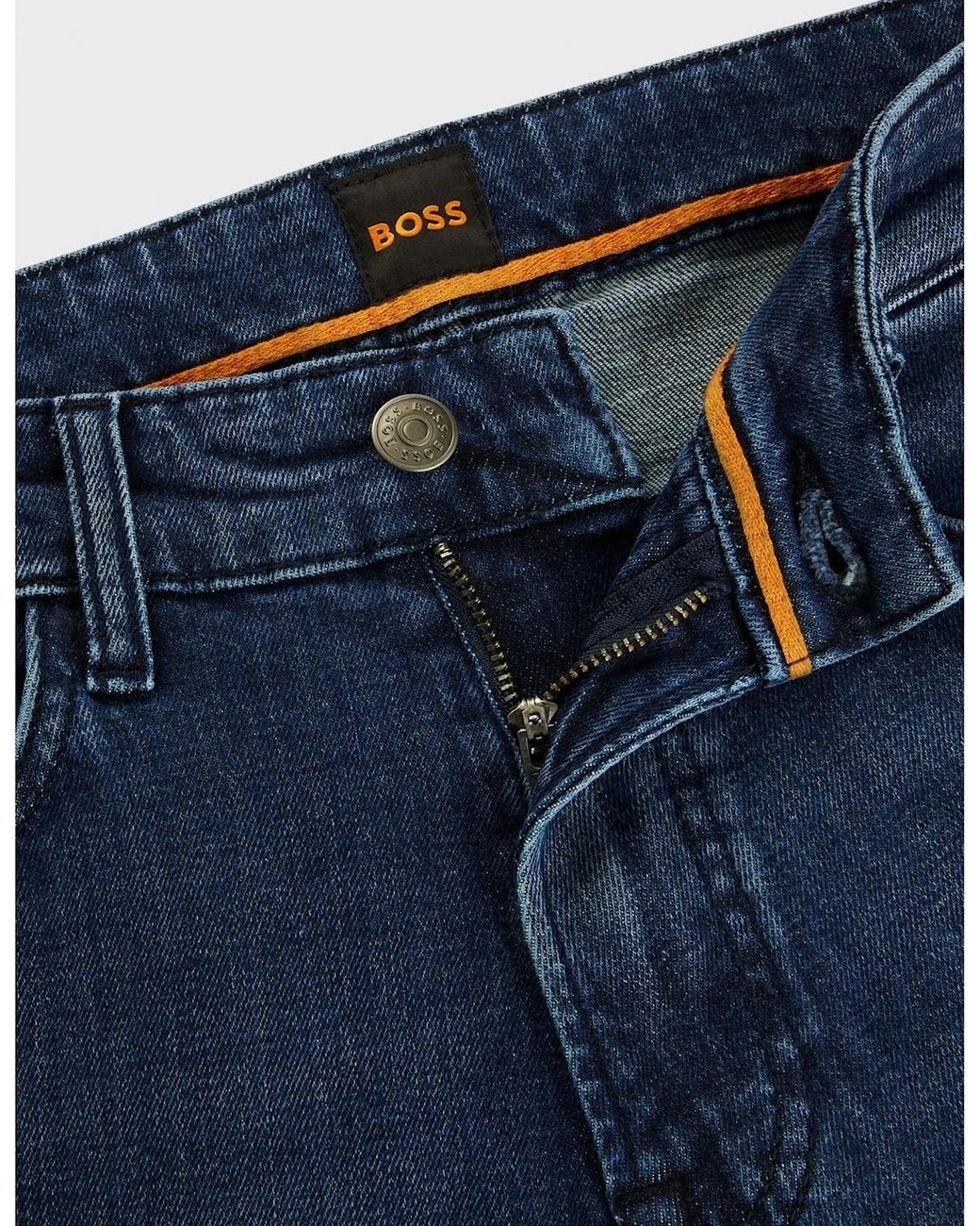 Boss Blue Regular Fit Maine Denim Jeans for men