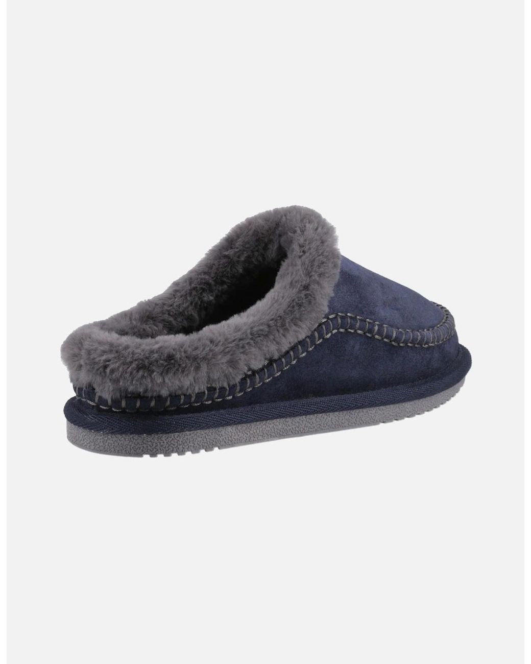 Hush Puppies Blue Anika Suede Slippers
