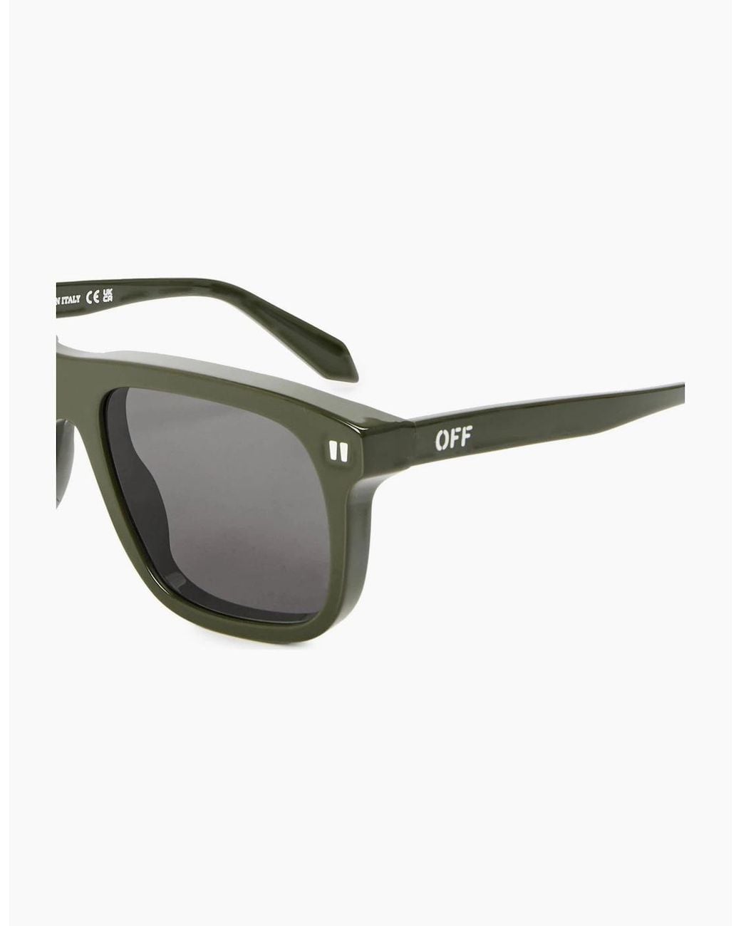 Off-White c/o Virgil Abloh Green Off Clearwater Sungls for men