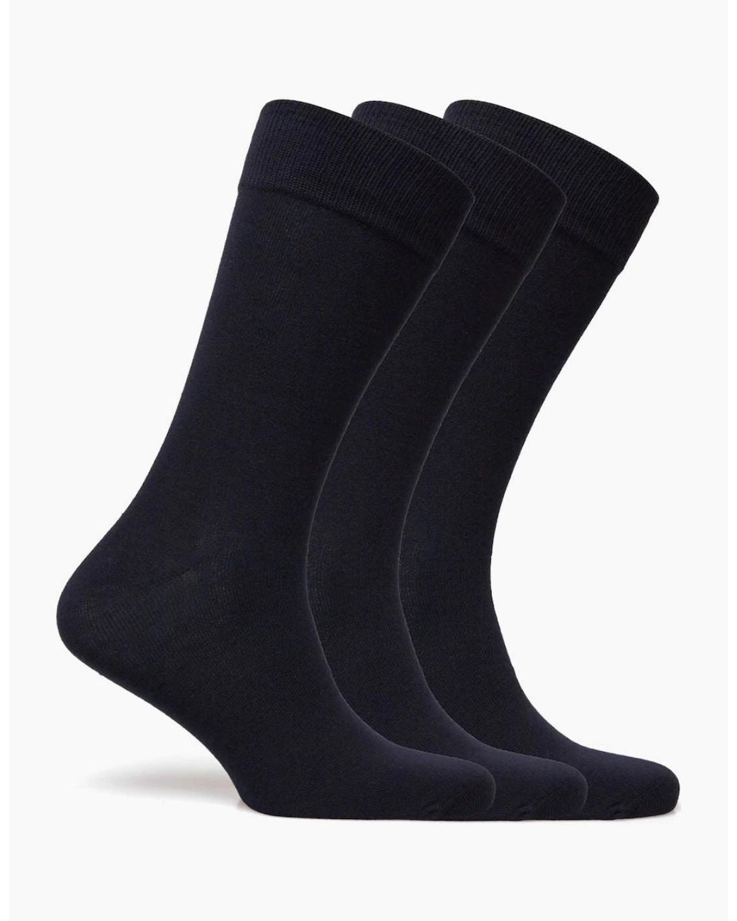Gant Blue 3-Pack Soft Cotton Socks for men