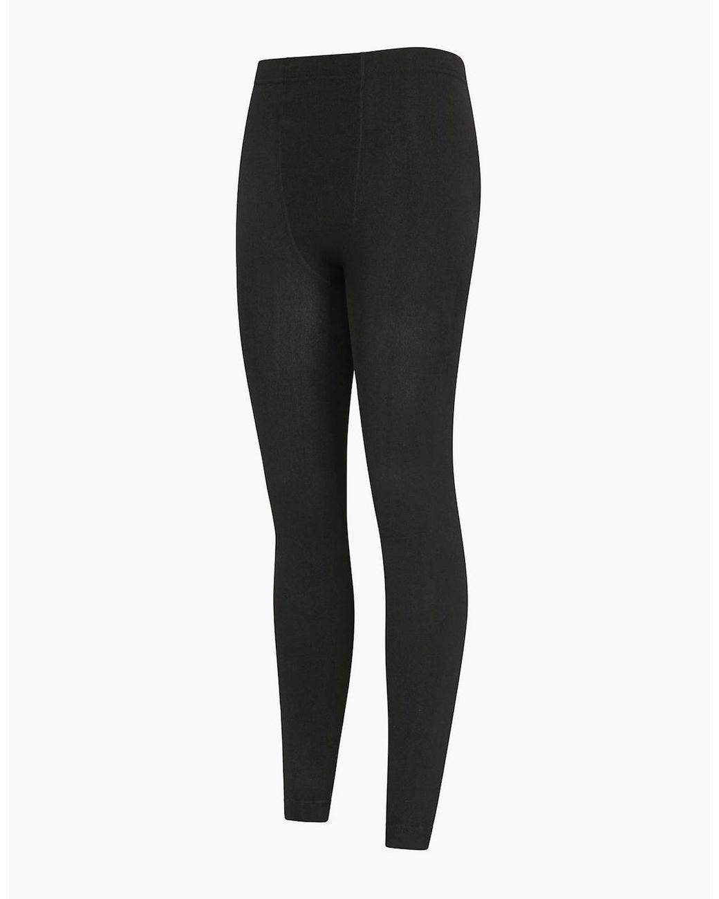 Mountain Warehouse Black Ladies Fluffy Fleece Lined Thermal Leggings
