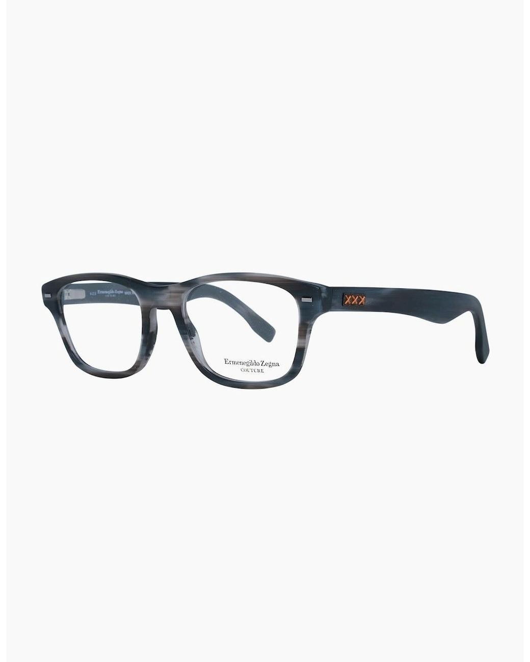 Zegna Gray Optical Frame Zc5013 53 063 for men