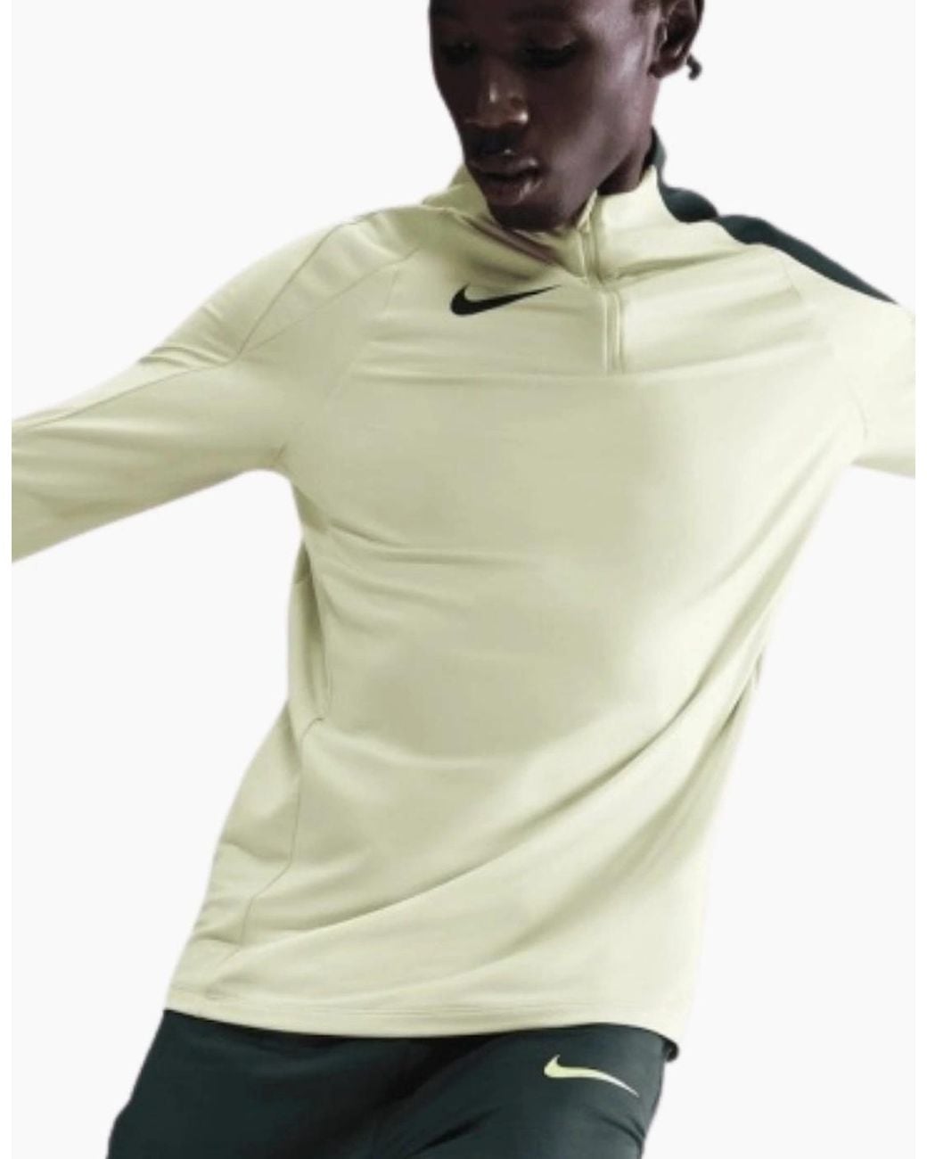 Nike Blue Strike Dri-Fit Seaweed And Limelight Track Pants for men
