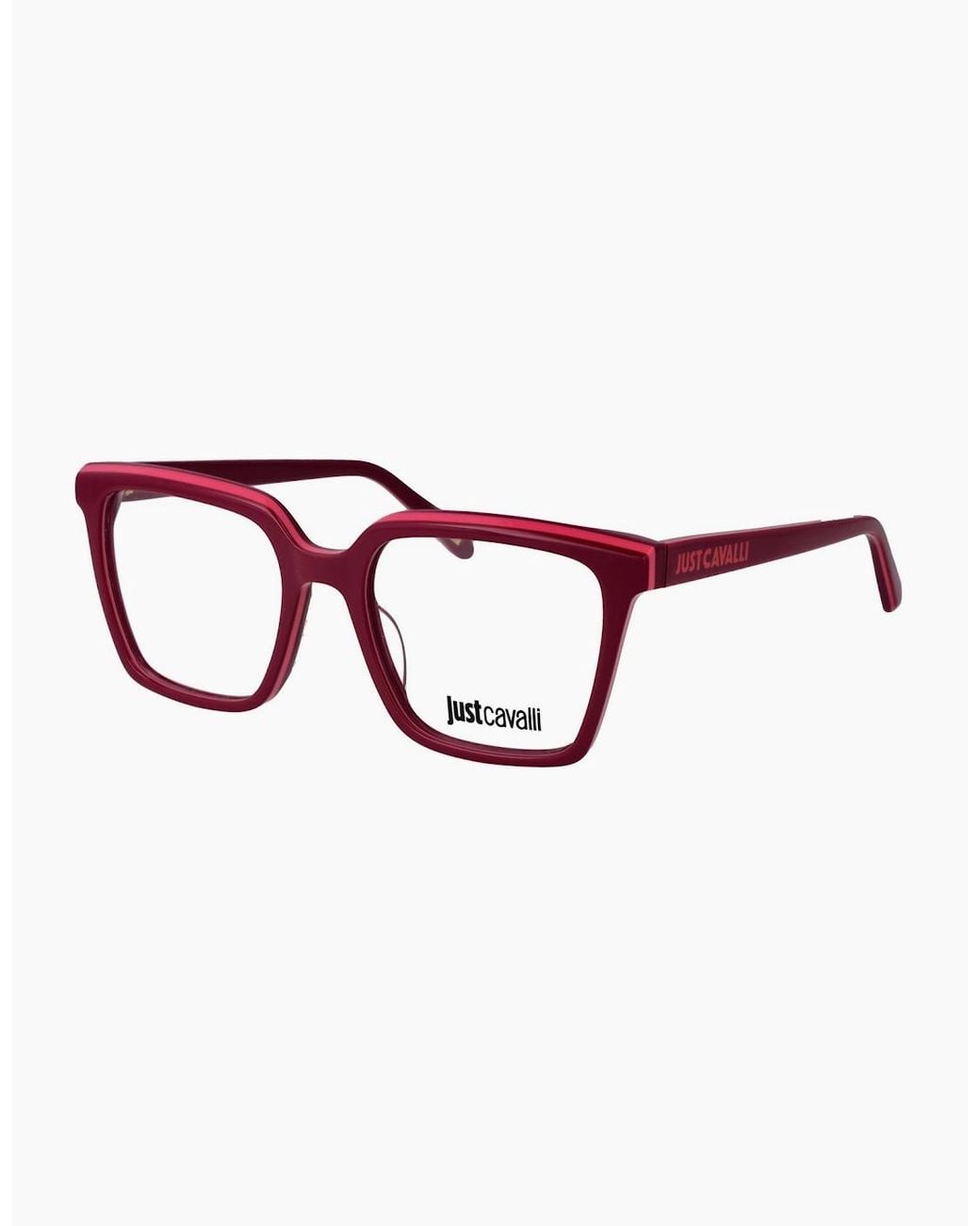 Just Cavalli Red Optical Frame Vjc083V 0Z11 52