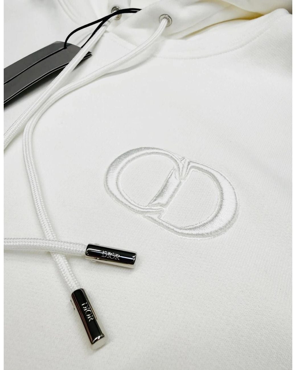 Dior White Cd Icon Hoodie