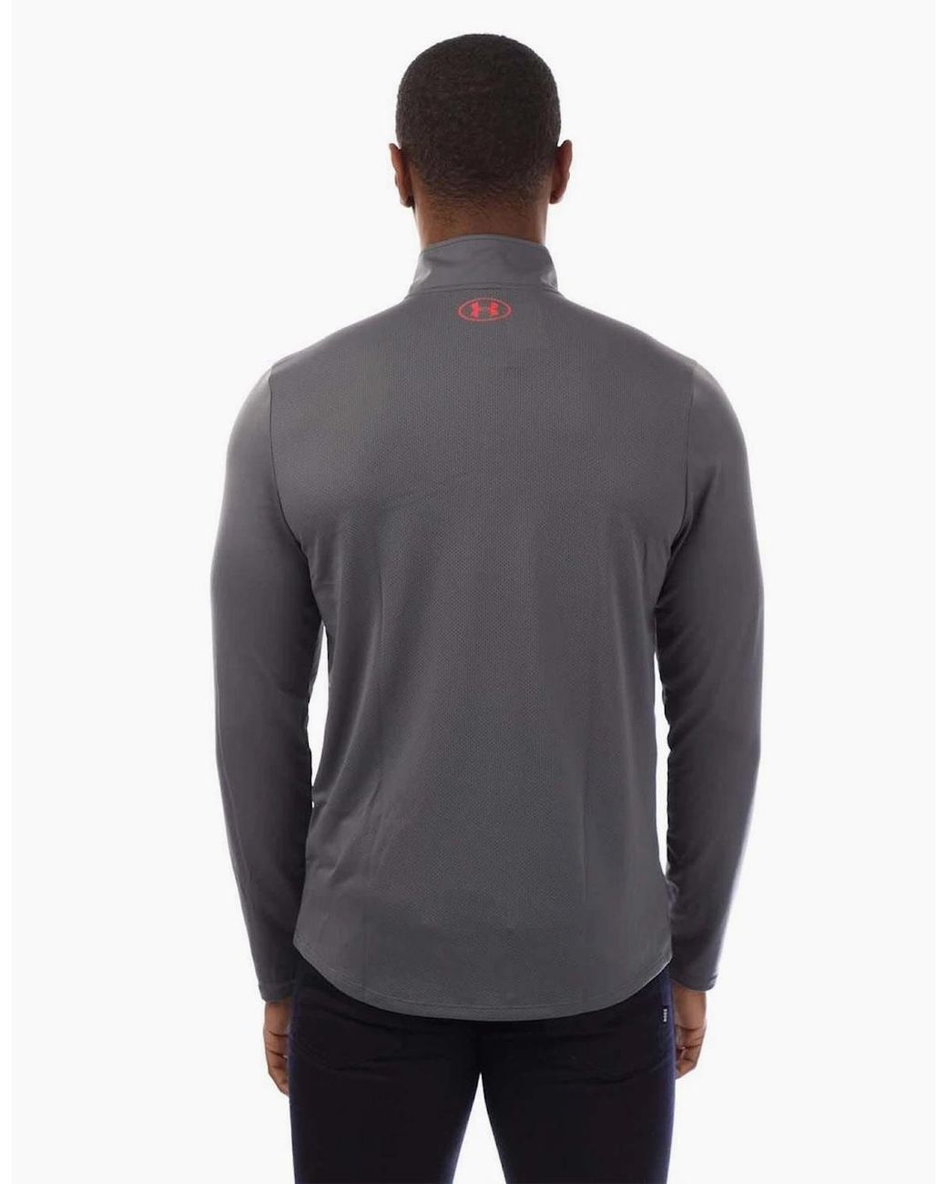 Under Armour Blue Tech Quarter Zip Fleece for men