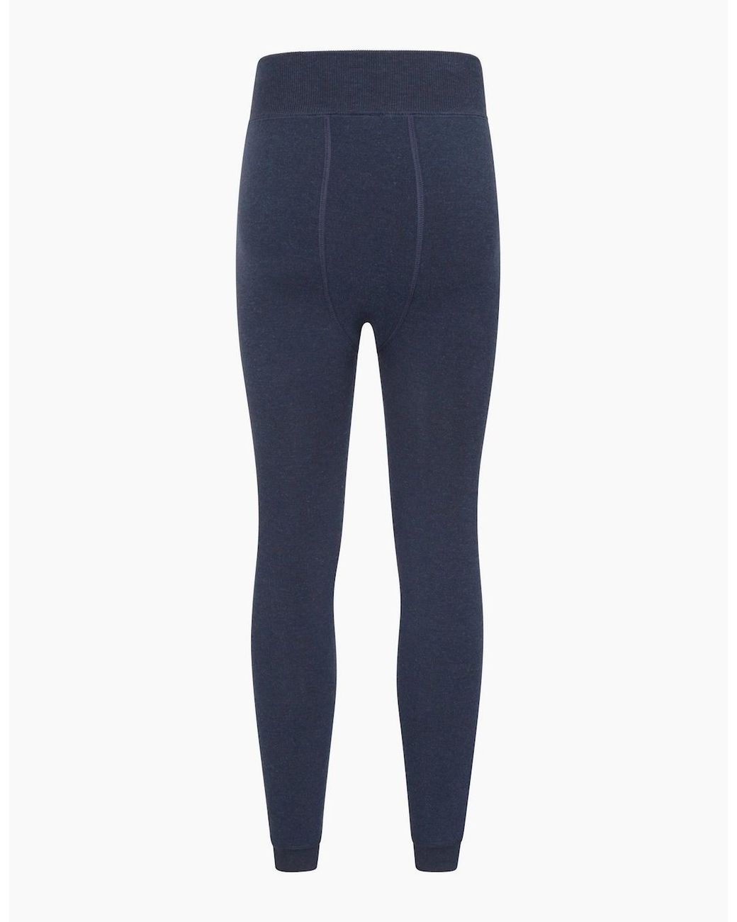 Mountain Warehouse Blue Ladies Fluffy Fleece Lined Thermal Leggings